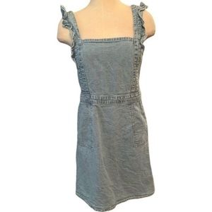 NWOT Japna Denim Jumper Dress Sz M